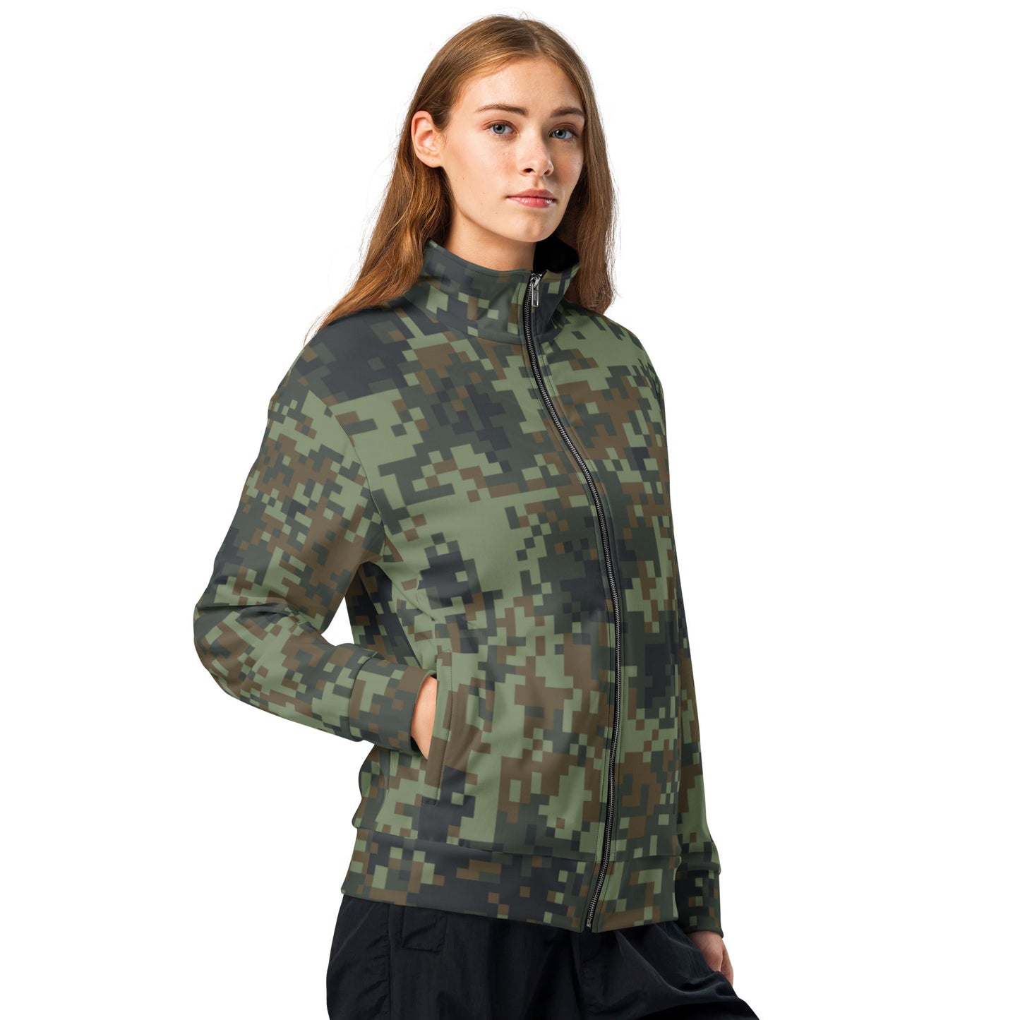 American Digital Dual-Tex Woodland CAMO Unisex track jacket - Track Jackets