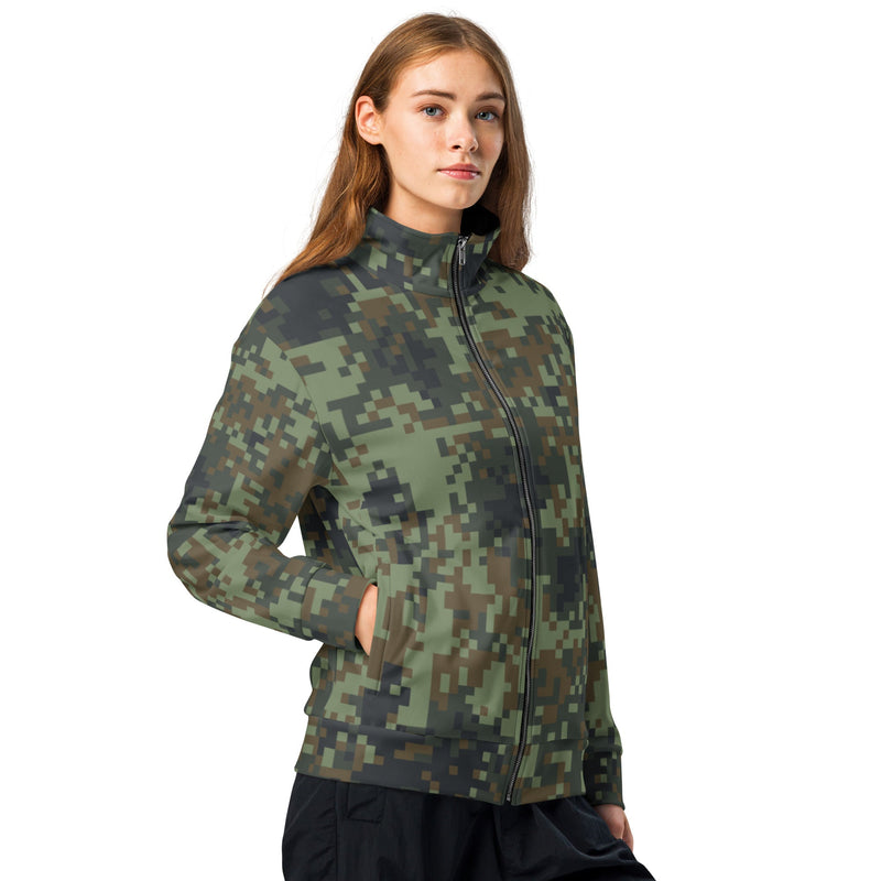 Digital Dual-Tex Woodland CAMO Unisex Track Jacket