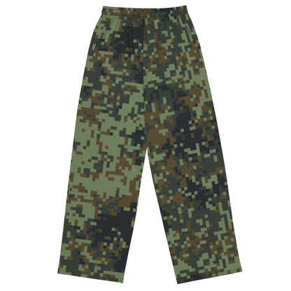 American Digital Dual-Tex Woodland CAMO unisex wide-leg pants - Wide-leg Pants