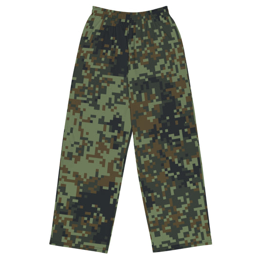 American Digital Dual-Tex Woodland CAMO unisex wide-leg pants - 2XS - Wide-leg Pants