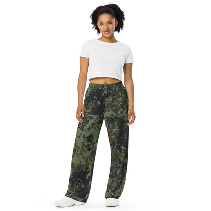 American Digital Dual-Tex Woodland CAMO unisex wide-leg pants - Wide-leg Pants
