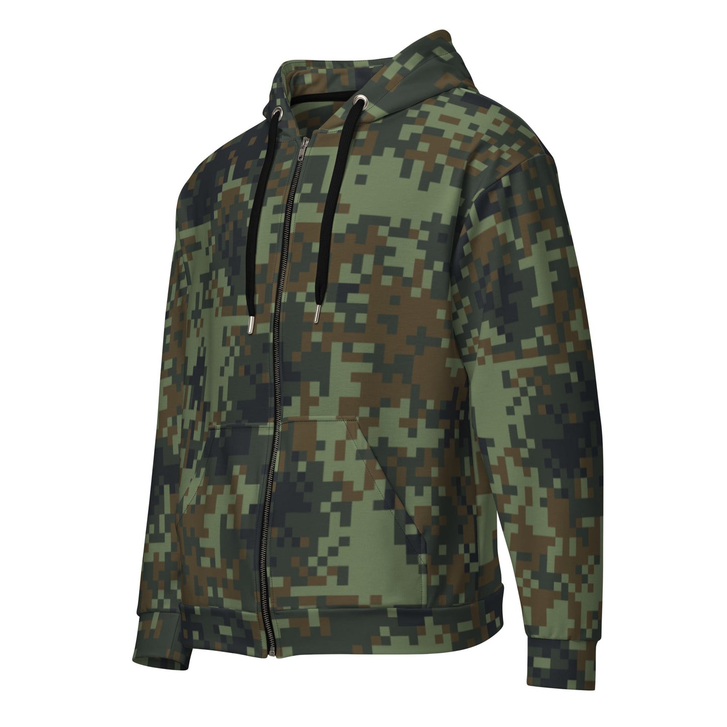 American Digital Dual-Tex Woodland CAMO Unisex zip hoodie - Zip Hoodies