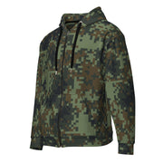 Digital Dual-Tex Woodland CAMO Unisex Zip Hoodie