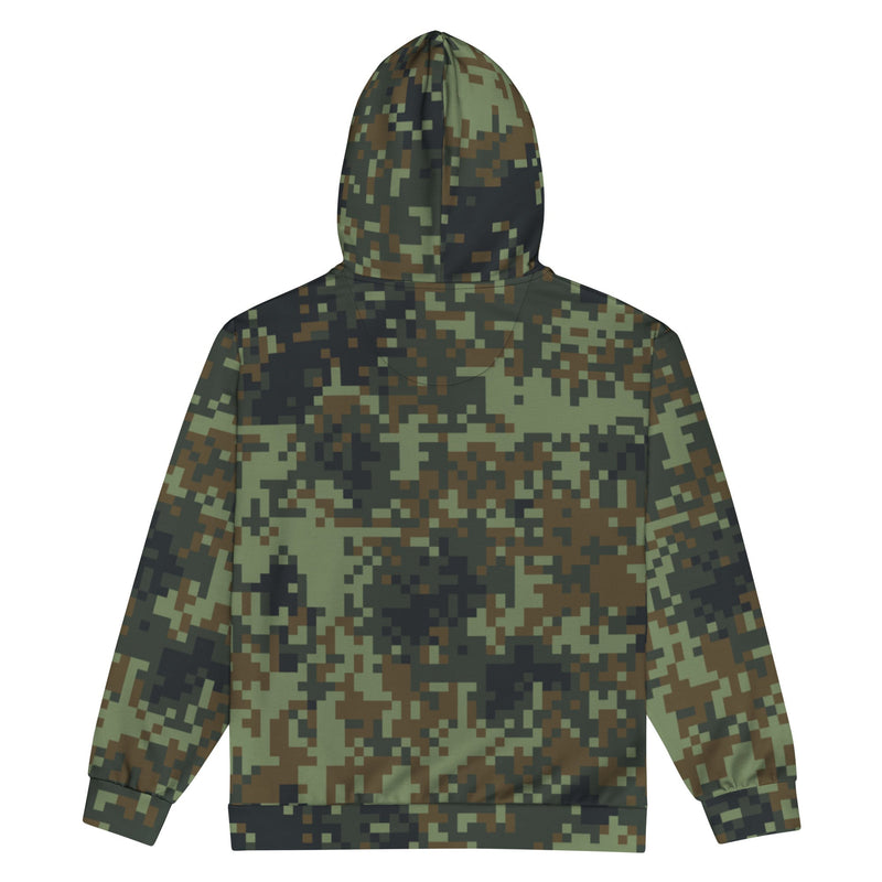 Digital Dual-Tex Woodland CAMO Unisex Zip Hoodie