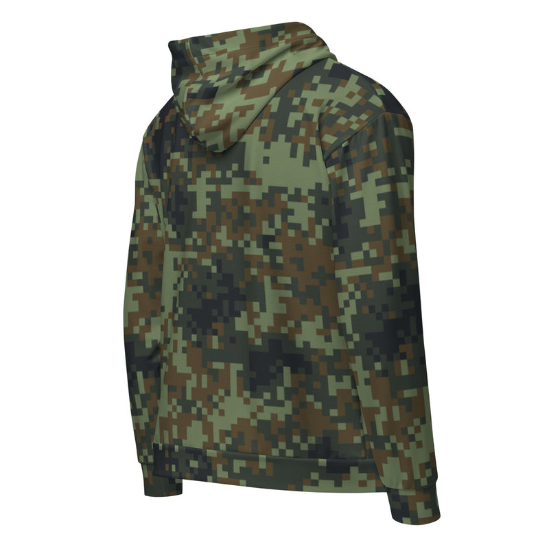 Digital Dual-Tex Woodland CAMO Unisex Zip Hoodie