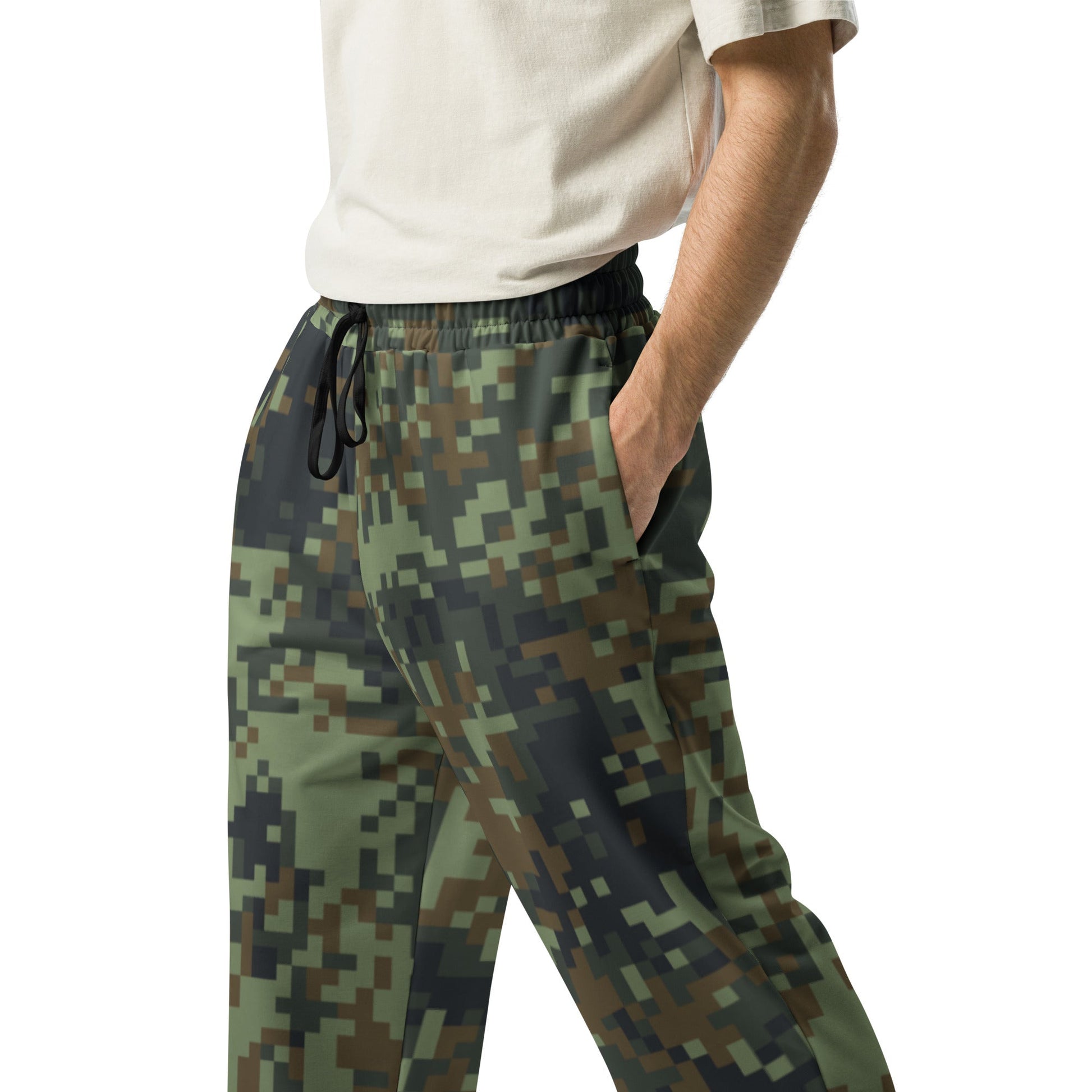 American Digital Dual-Tex Woodland CAMO Wide-leg joggers - Joggers