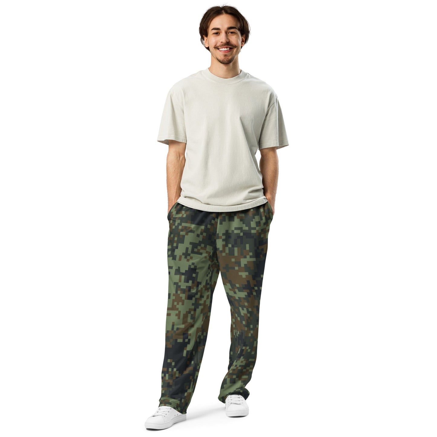 American Digital Dual-Tex Woodland CAMO Wide-leg joggers - Joggers