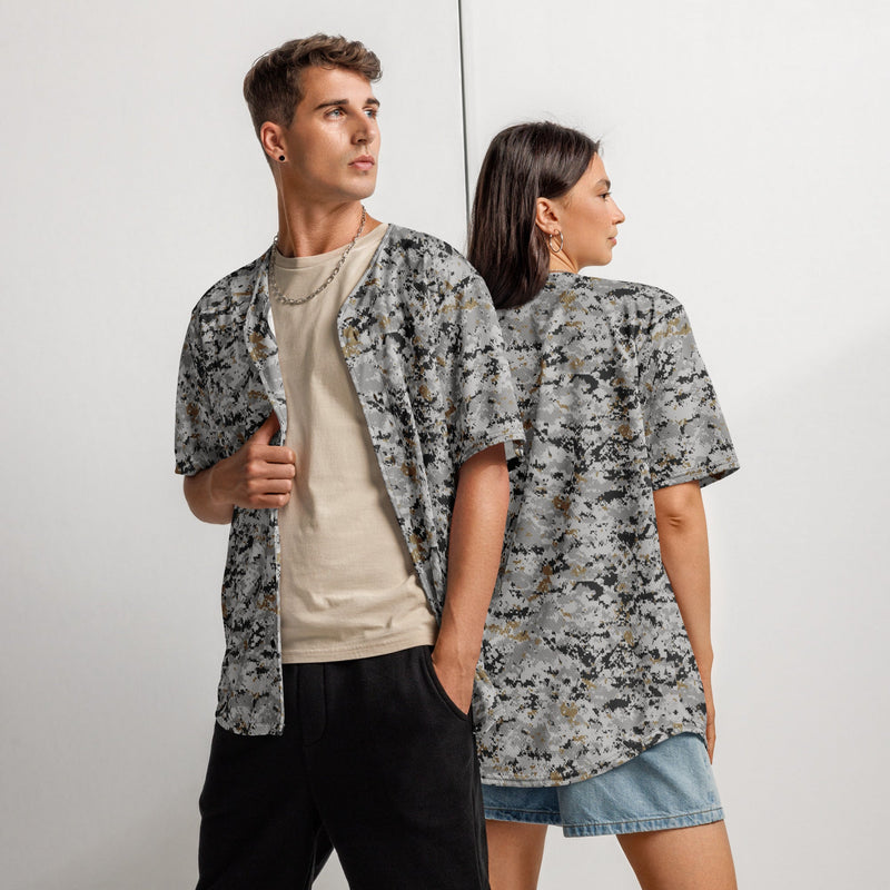Digital Urban CAMO Unisex Baseball Jersey - 2XS