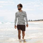 Digital Urban CAMO Mens Long-Sleeve Rash Guard - XS