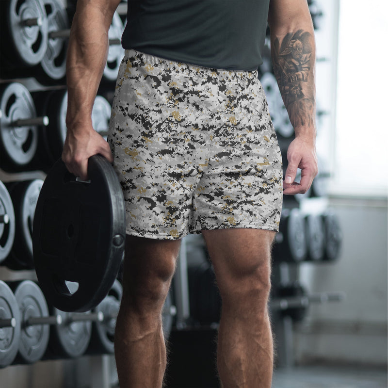Digital Urban CAMO Unisex Athletic Long Shorts - 2XS