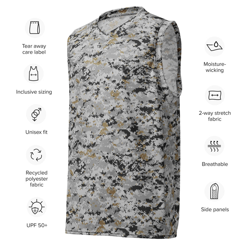 Digital Urban CAMO Unisex Basketball Jersey