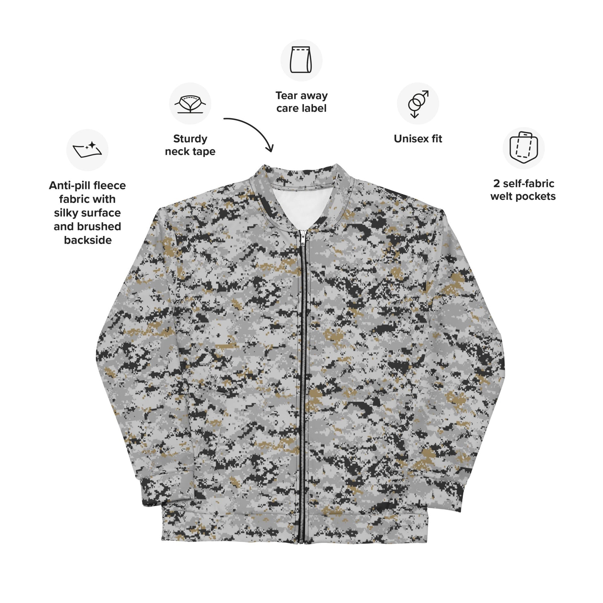American Digital Urban CAMO Unisex Bomber Jacket - Jackets