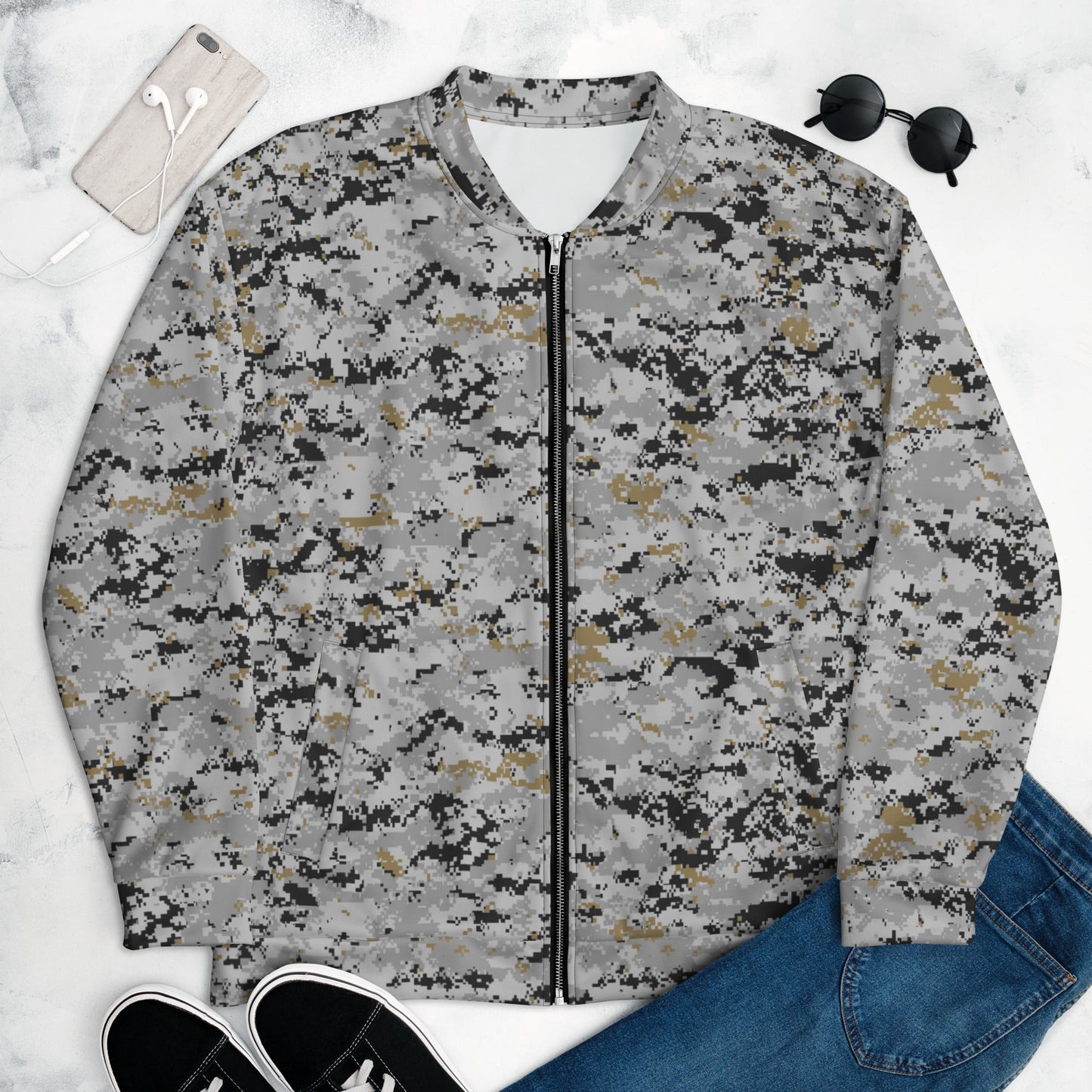 American Digital Urban CAMO Unisex Bomber Jacket - XS - Jackets