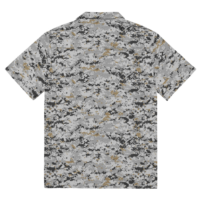 Digital Urban CAMO Unisex Short-Sleeve Button Shirt - Button-Up