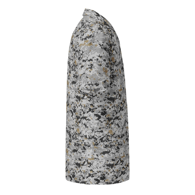 Digital Urban CAMO Unisex Short-Sleeve Button Shirt - Button-Up