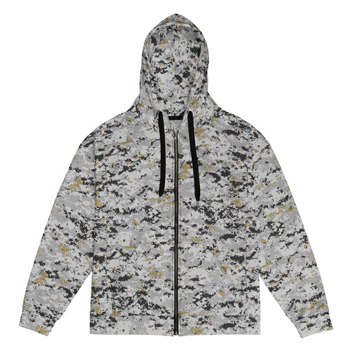 Digital Urban CAMO Unisex Zip Hoodie - 2XS