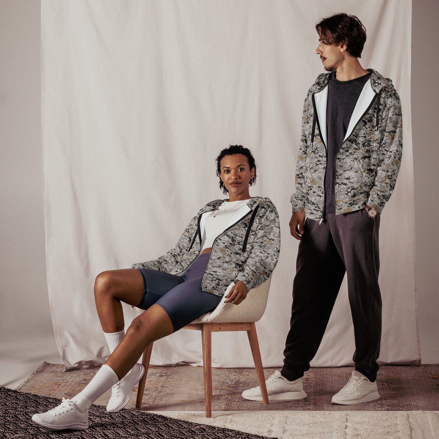 American Digital Urban CAMO Unisex zip hoodie Zip Hoodies