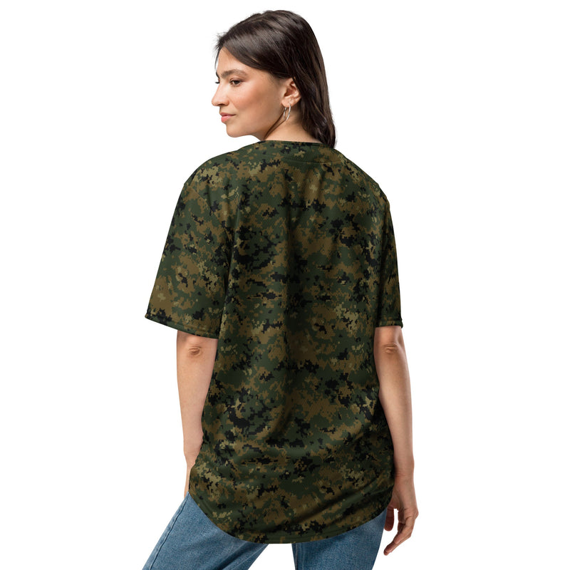 Digital Woodland CAMO Unisex Baseball Jersey
