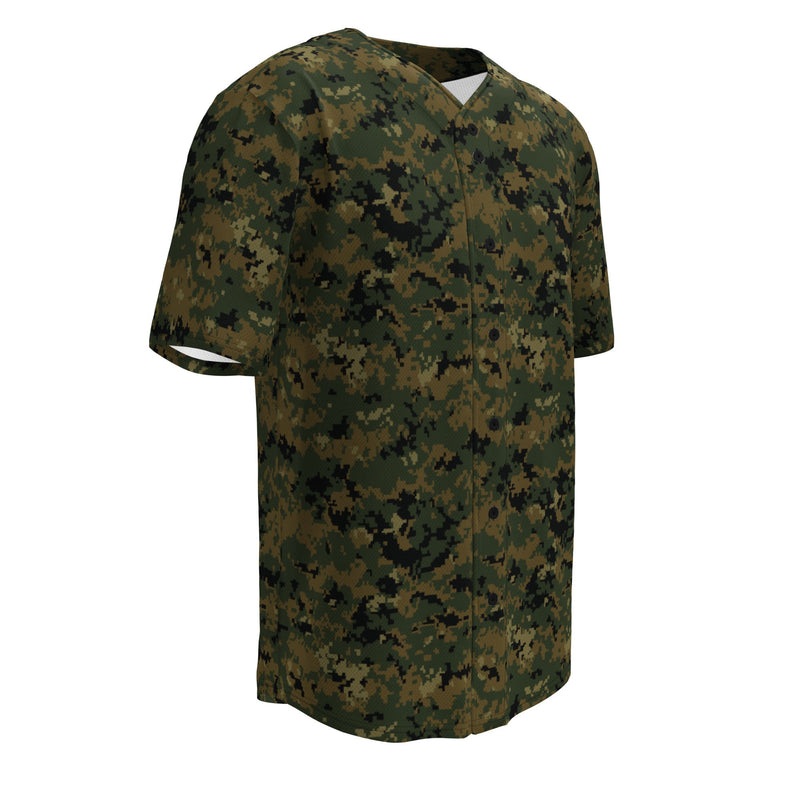 Digital Woodland CAMO Unisex Baseball Jersey