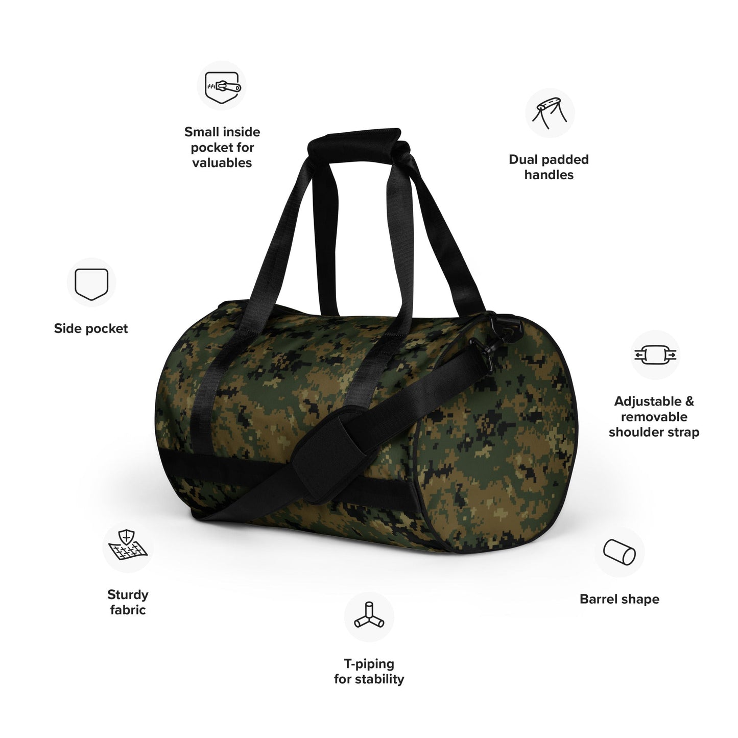 American Digital Woodland CAMO gym bag - Gym Bags