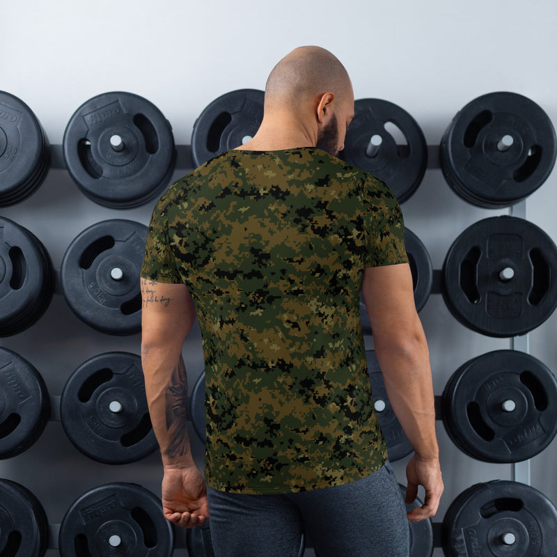 Digital Woodland CAMO Mens Athletic T-Shirt - Shirt