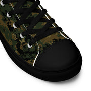 Digital Woodland CAMO Mens High-Top Canvas Shoes