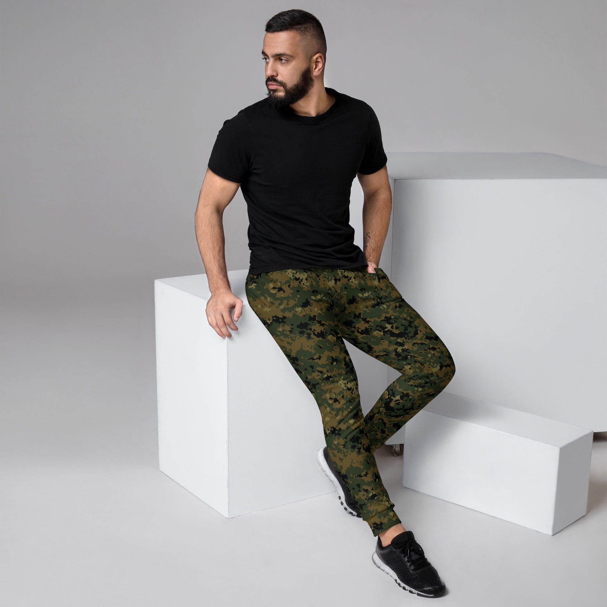 American Digital Woodland CAMO Mens Joggers - XS
