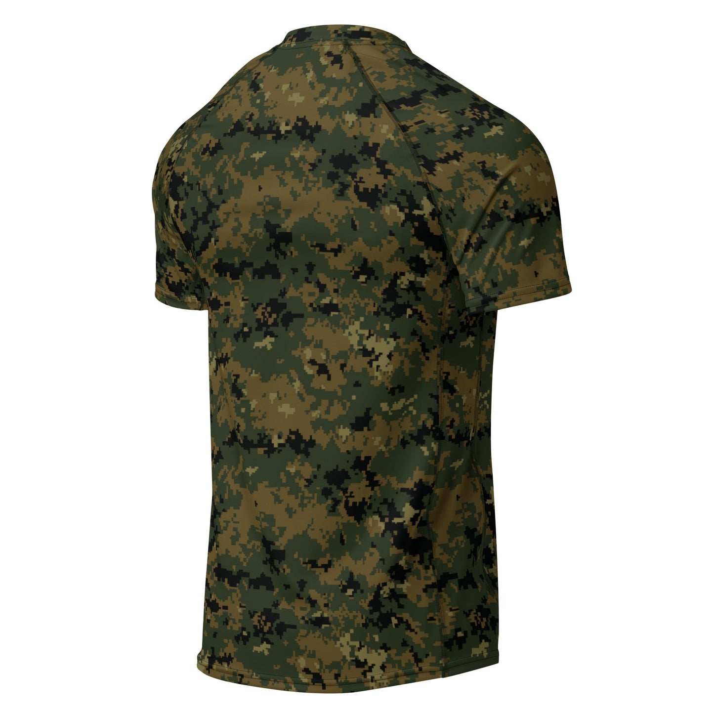 American Digital Woodland CAMO Mens Short-Sleeve Rash Guard - Short-sleeve Guards