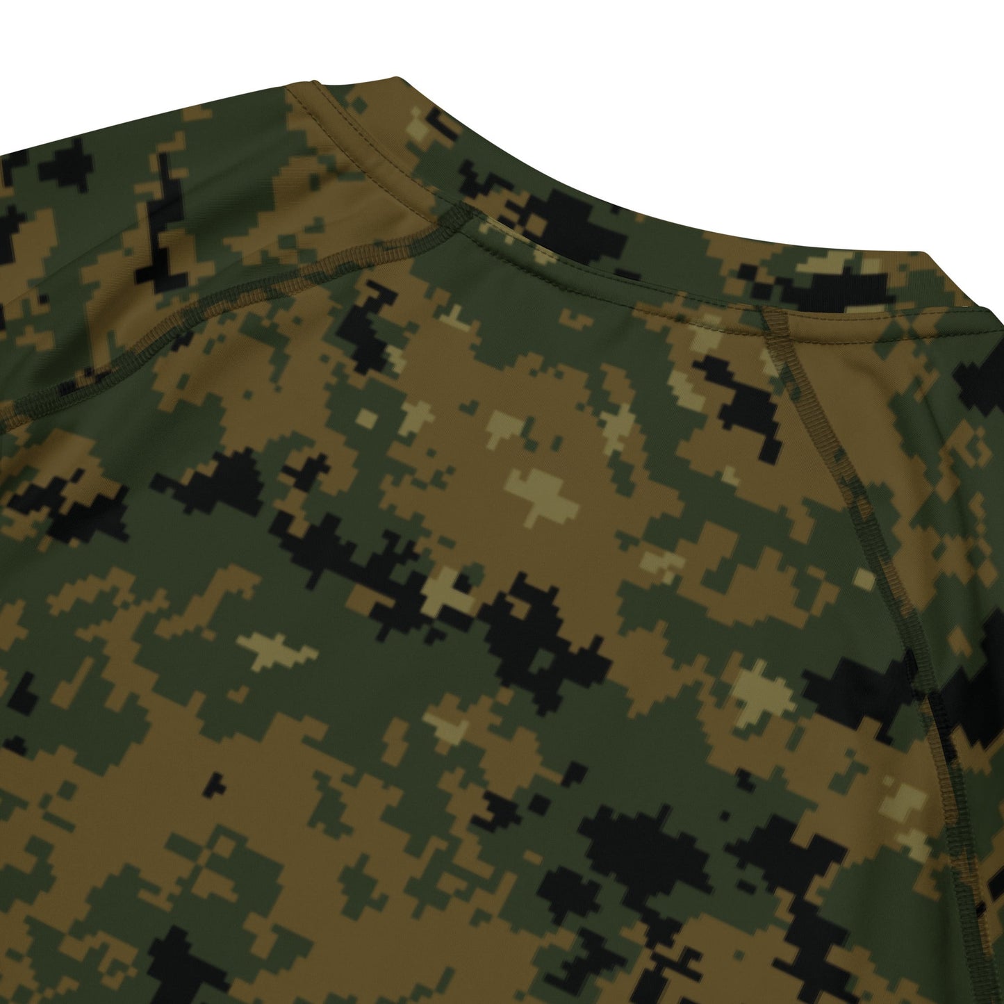 American Digital Woodland CAMO Mens Short-Sleeve Rash Guard - Short-sleeve Guards