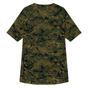 Digital Woodland CAMO Mens Short-Sleeve Rash Guard - SS
