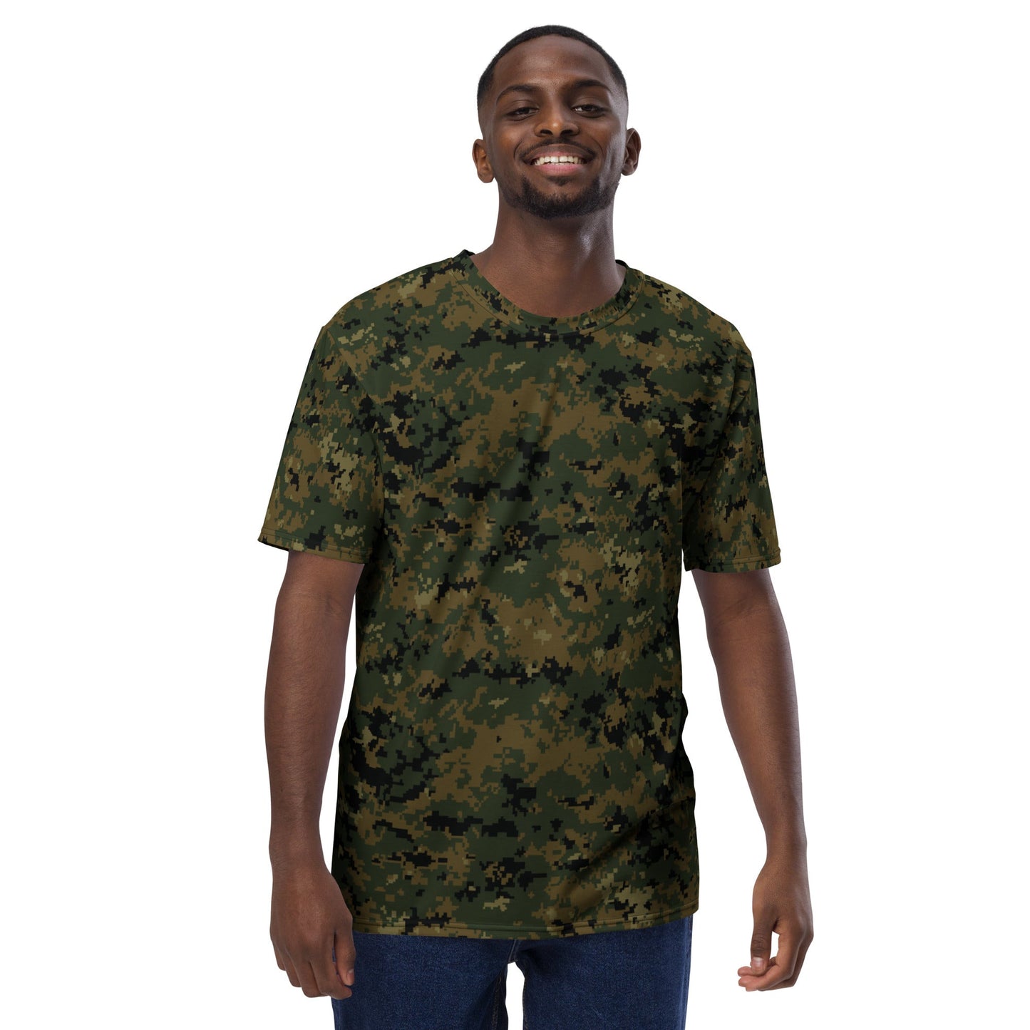 American Digital Woodland CAMO Mens T shirt Shirts