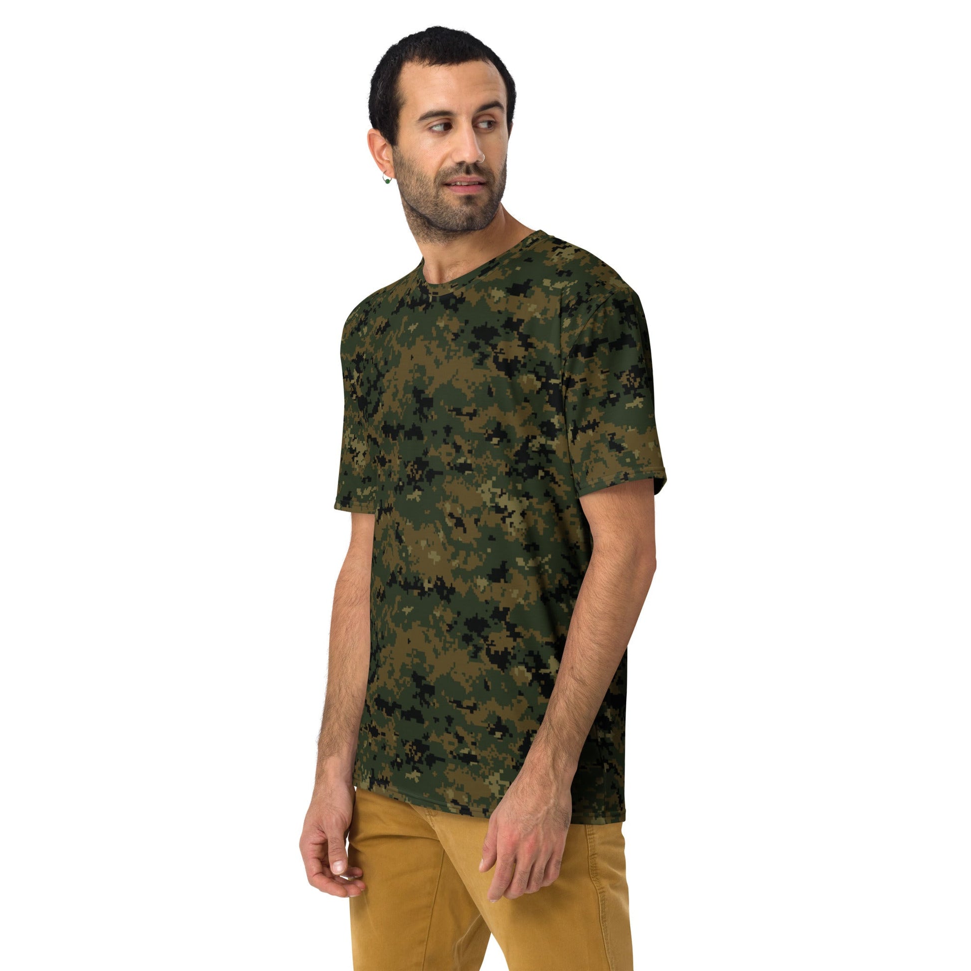 American Digital Woodland CAMO Mens T shirt Shirts