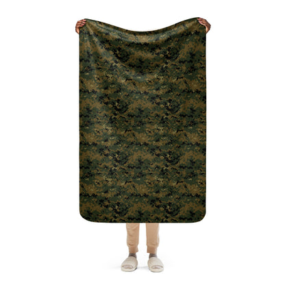 American Digital Woodland CAMO Sherpa Blanket - 37″×57″