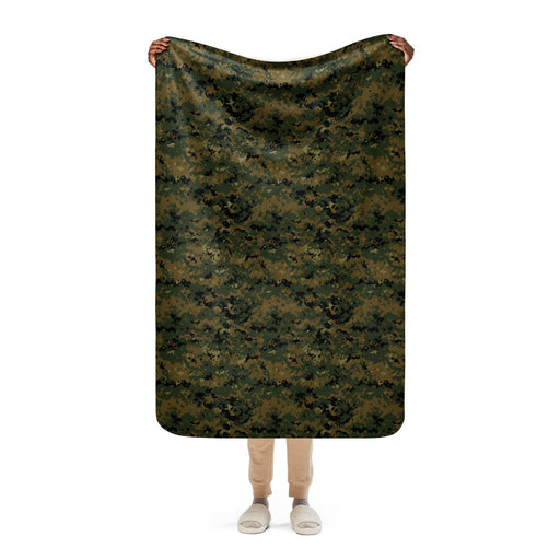 Digital Woodland CAMO Sherpa Blanket - 37″×57″