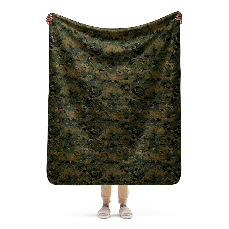 Digital Woodland CAMO Sherpa Blanket - 50″×60″