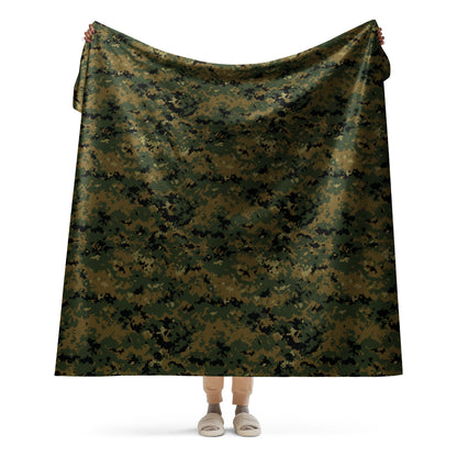 American Digital Woodland CAMO Sherpa Blanket - 60″×80″