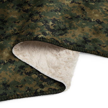 American Digital Woodland CAMO Sherpa Blanket