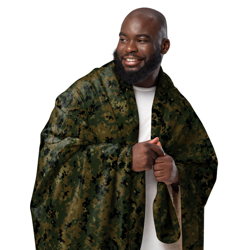 Digital Woodland CAMO Sherpa Blanket