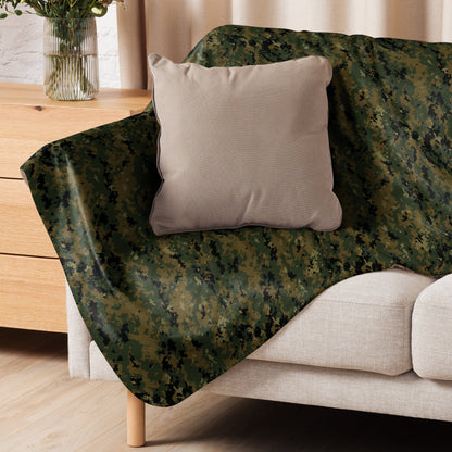 American Digital Woodland CAMO Sherpa Blanket
