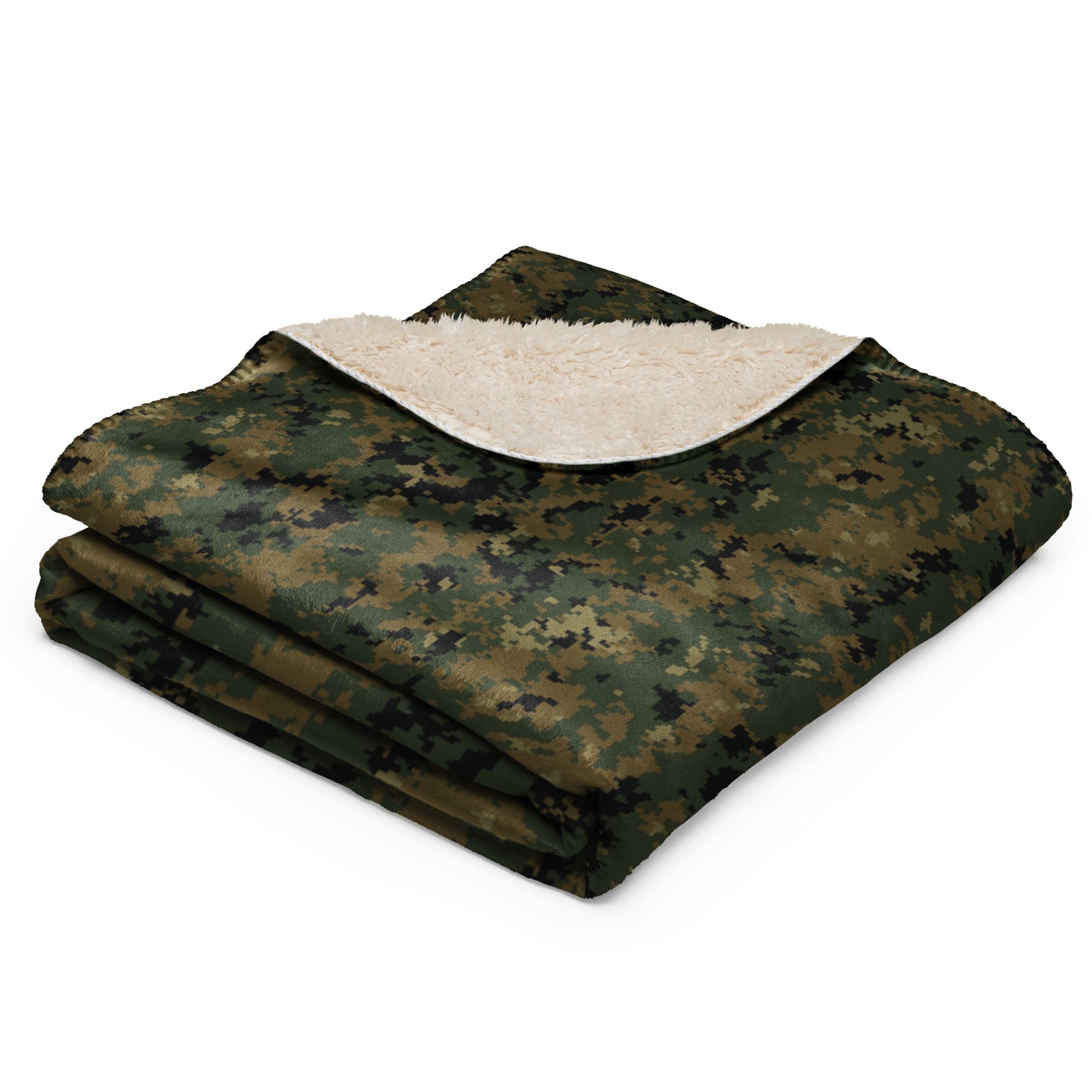 American Digital Woodland CAMO Sherpa Blanket