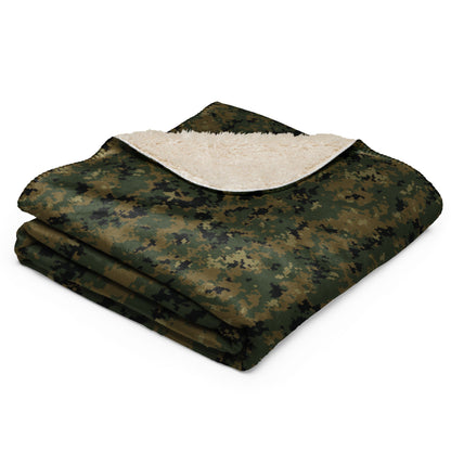 American Digital Woodland CAMO Sherpa Blanket