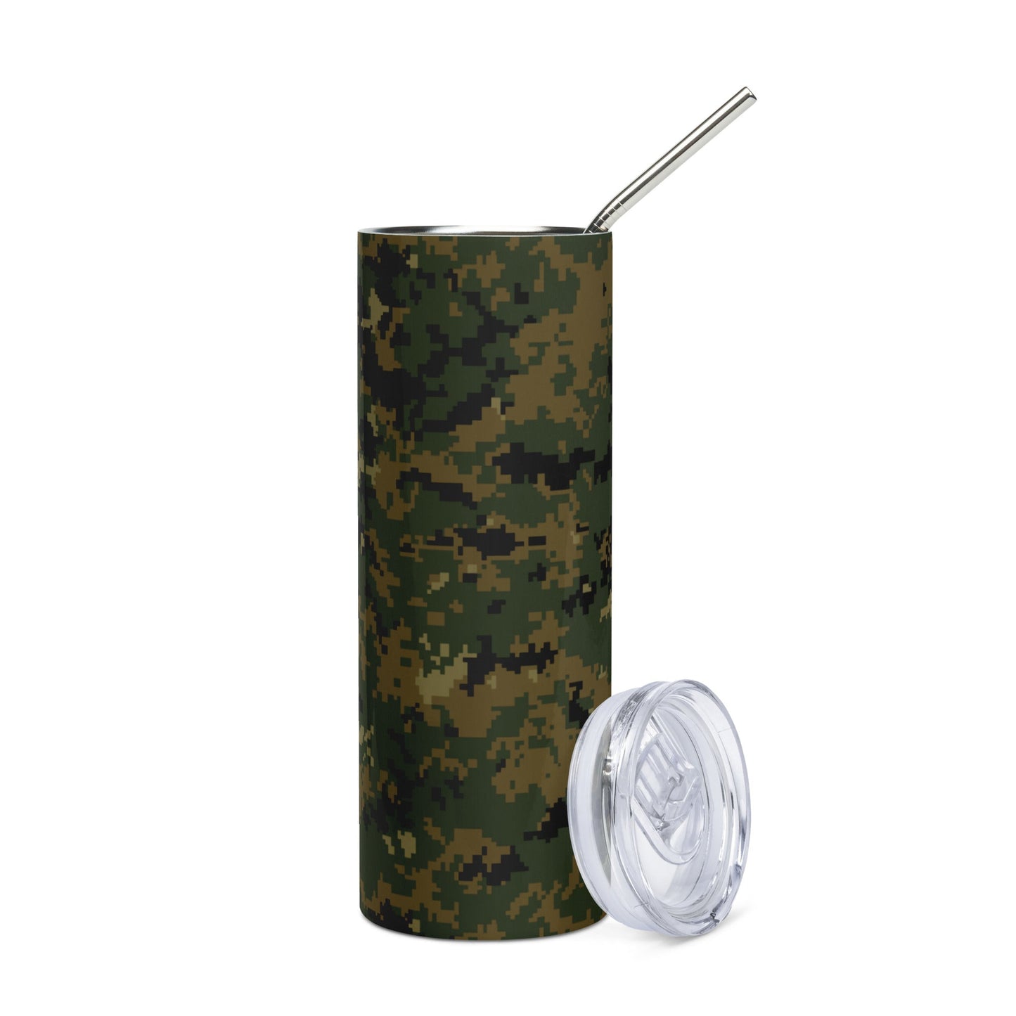 American Digital Woodland CAMO Stainless steel tumbler - Steel Tumblers