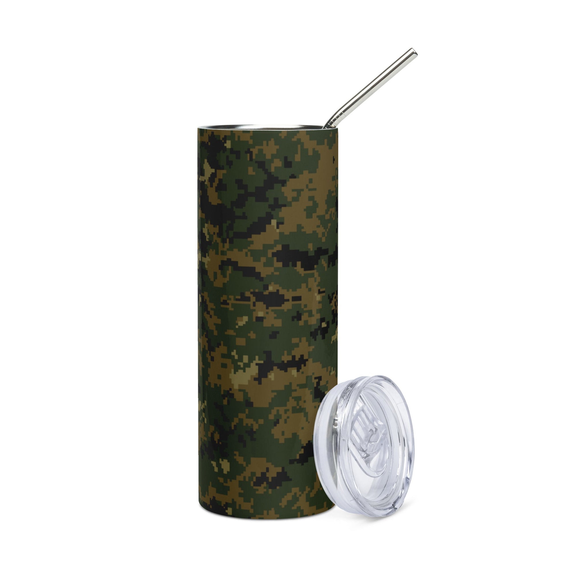 American Digital Woodland CAMO Stainless steel tumbler - Steel Tumblers