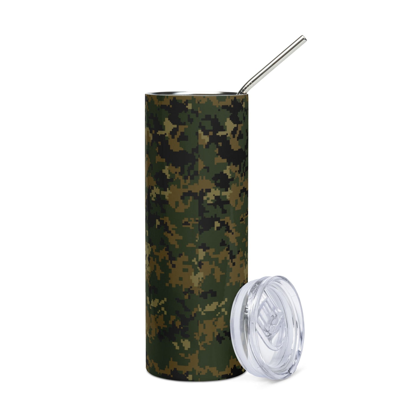 American Digital Woodland CAMO Stainless steel tumbler - Steel Tumblers