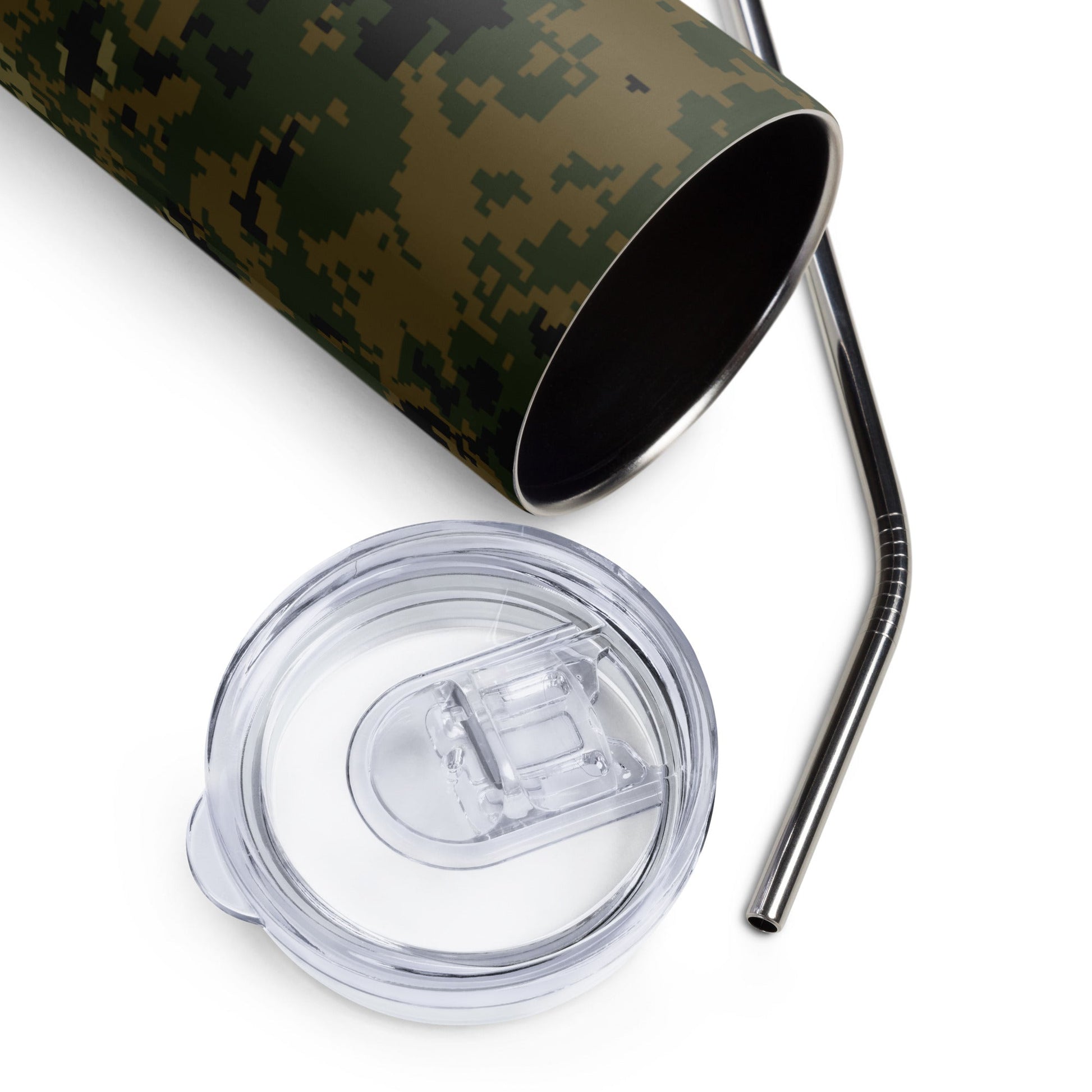 American Digital Woodland CAMO Stainless steel tumbler - Steel Tumblers