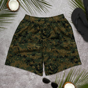 Digital Woodland CAMO Unisex Athletic Long Shorts