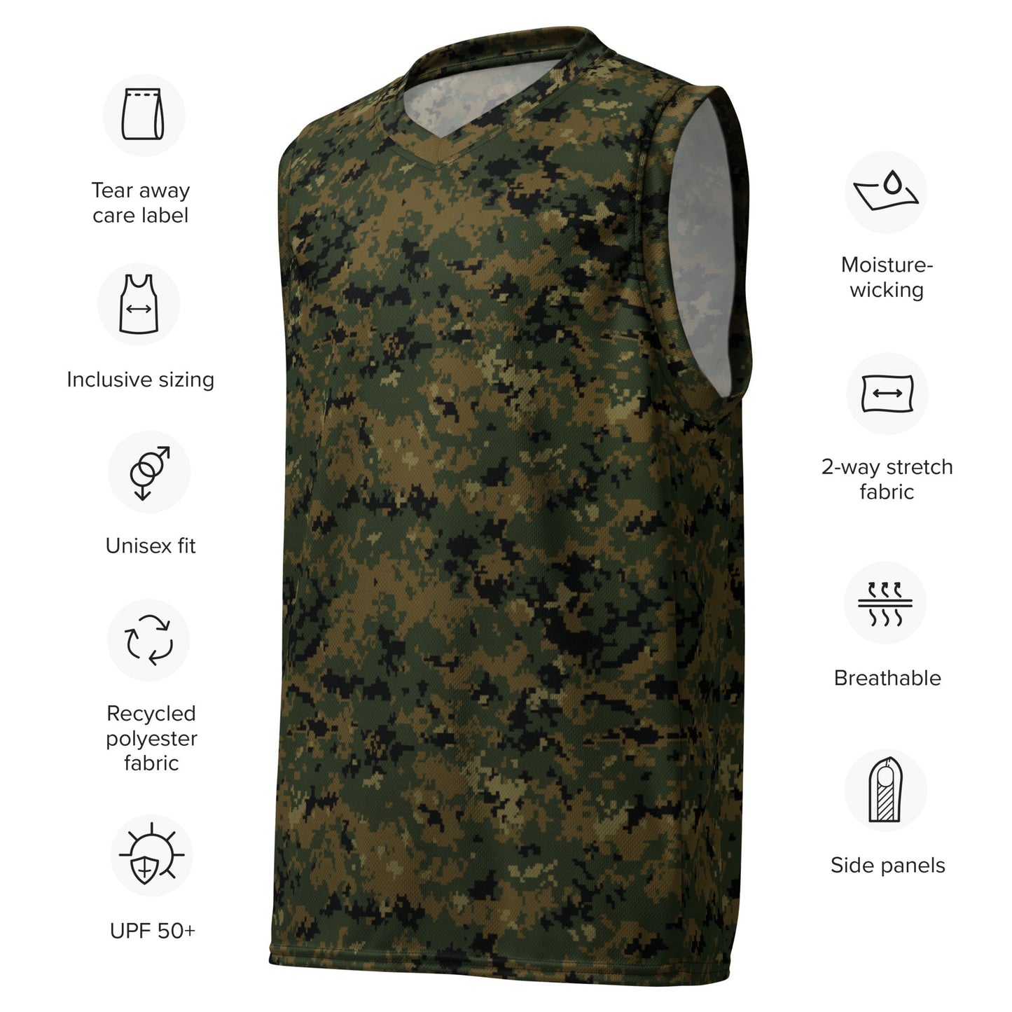 American Digital Woodland CAMO unisex basketball jersey Basketball Jerseys