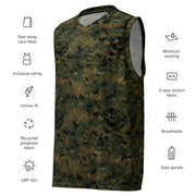 Digital Woodland CAMO Unisex Basketball Jersey