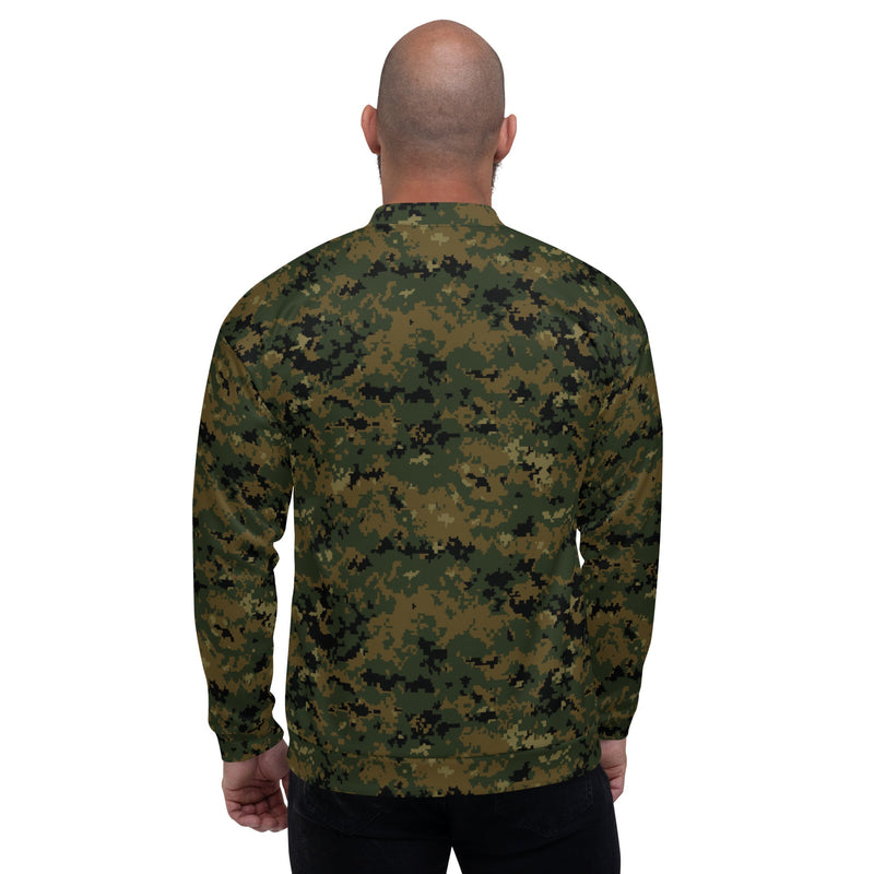 Digital Woodland CAMO Unisex Bomber Jacket