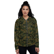 Digital Woodland CAMO Unisex Bomber Jacket